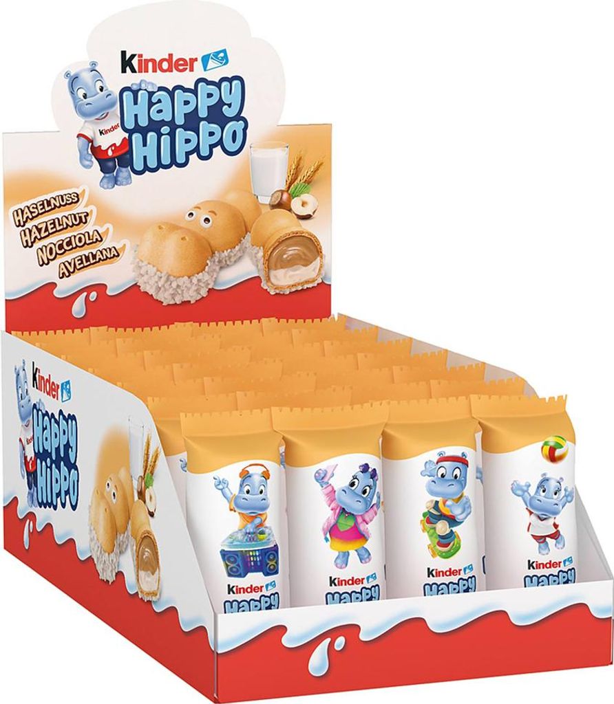 kinder Happy Hippo Haselnuss 28er Produktbild 