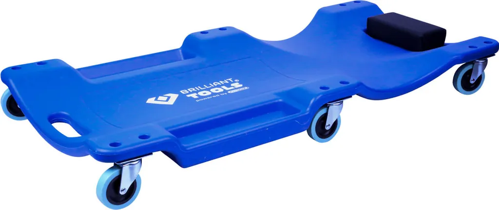 Table à roulettes ergonomique BT156905 avec repose-tête pour mécanicien