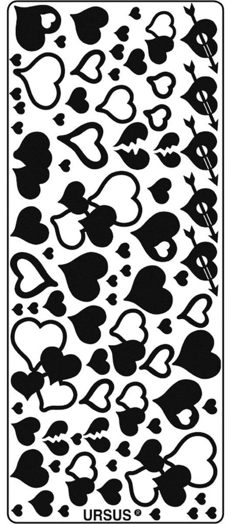 Hologramm-Kreativsticker 10x23cm Motiv 26 VE=5 Stück silber Produktbild 