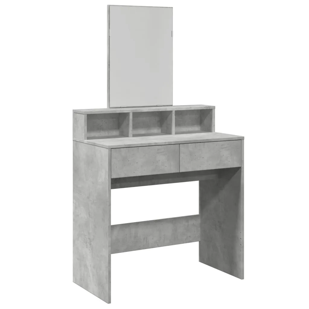 Mobile da Trucco SYFAX™ Grigio Cemento 80x41 cm | Design Industrial Chic