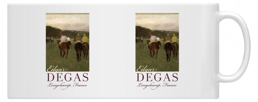 Apoh - "Year Of The Horse Longchamp" Kaffeebecher, Edgar Degas PN2248 (Einheitsgröße) (Weiß)