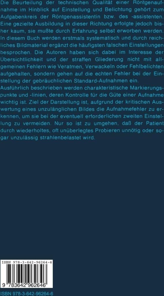 Röntgen-Fehleinstellungen