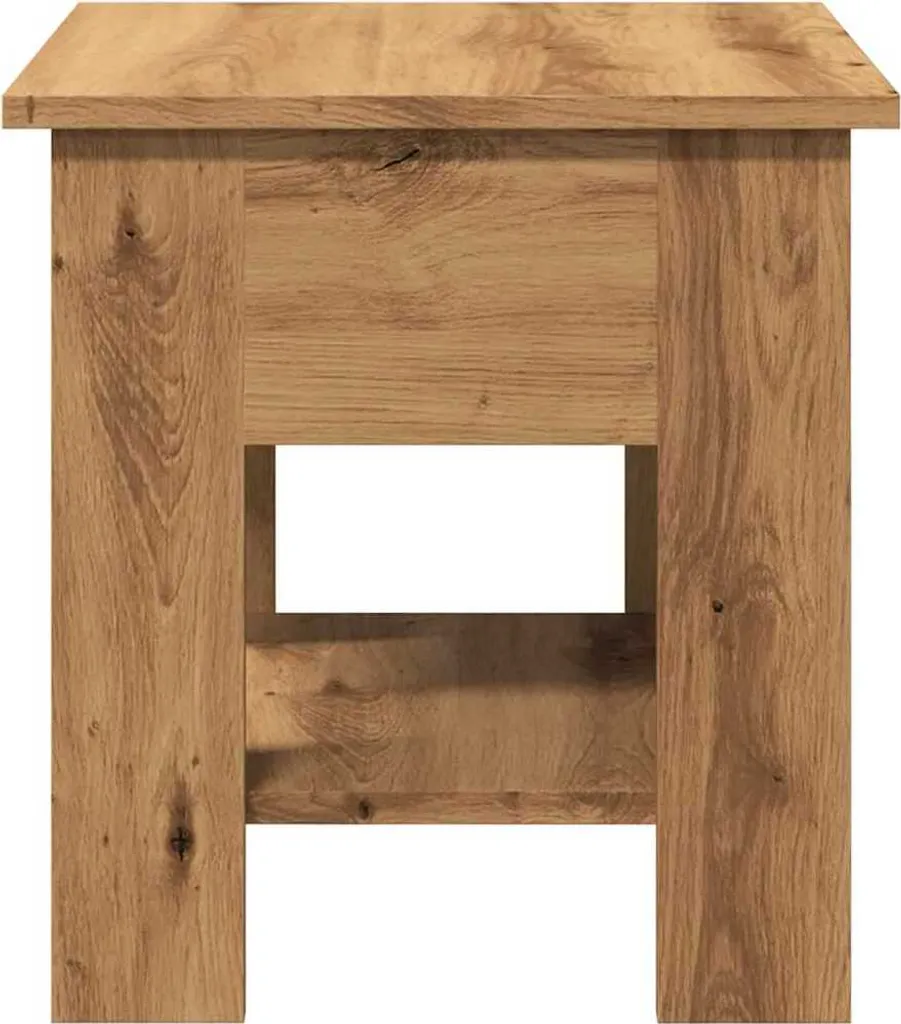 SYFAX™ Tavolino Salotto 40x40 - Calore del Legno Artigianale a Casa - 4