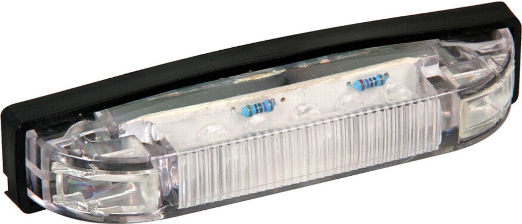 Umrissleuchte mit 6 LEDs, 24 V - Weiß