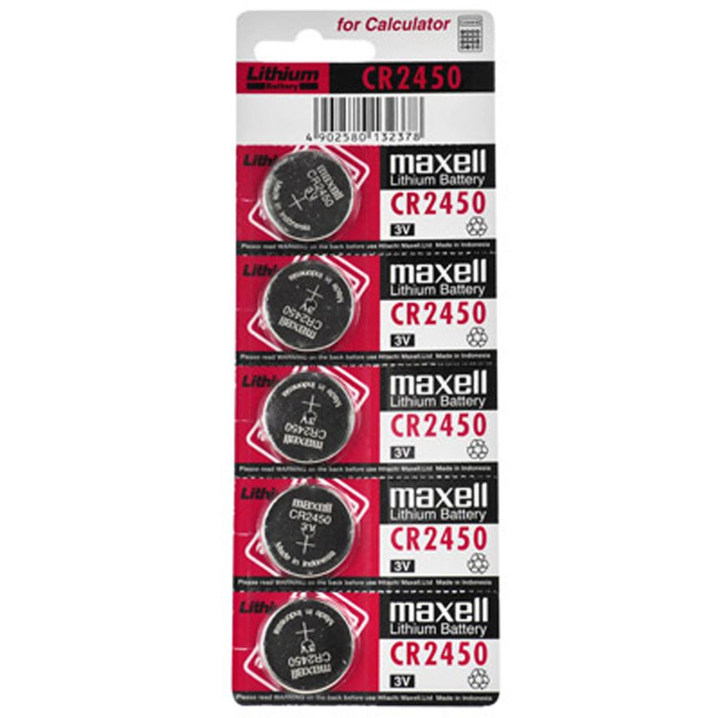 5 pezzi Batteria al litio IEC CR2450, 3 Volt max. 620mAh Immagine del prodotto 