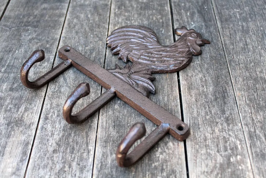 Ganci decorativi in ghisa da appendere alla parete, a forma di colibrì