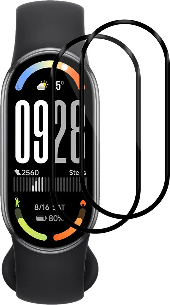 Pellicola Vetro Ibrido per Xiaomi Smart Band 10 - Pacco da 2 Pezzi