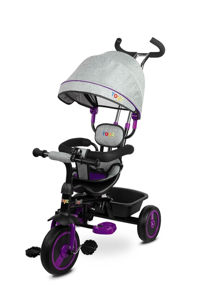 Toyz BUZZ Dreirad und Kinderwagen 2in1 - 102 x 101 x 49 cm - Violett