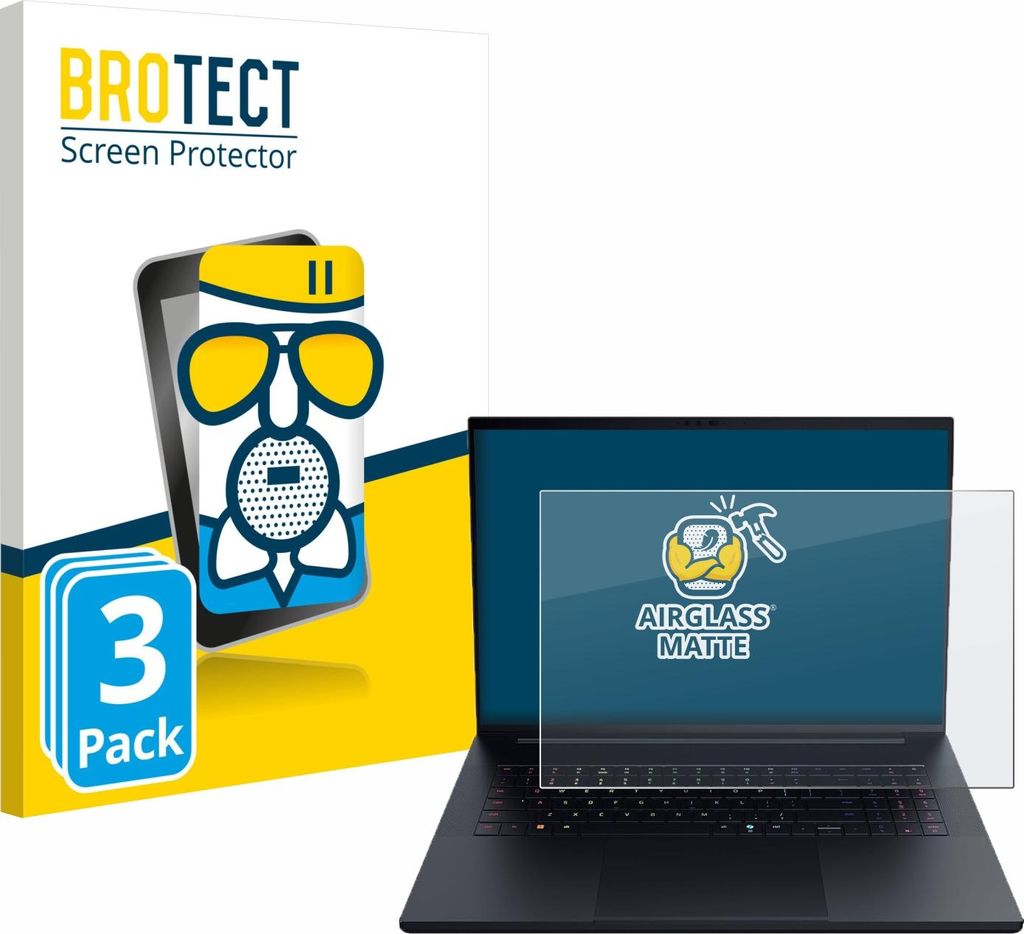 3x BROTECT Entspiegelungs Schutzglas für Razer Blade 18 2025 Schutzfolie Panzer Folie Glas Display Schutz matt