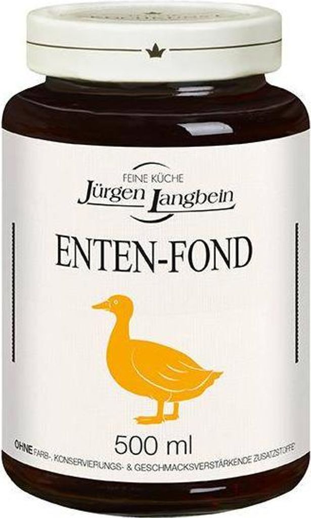 Jürgen Langbein Enten-Fond 500 Ml Glas Glutenfrei Produktbild 