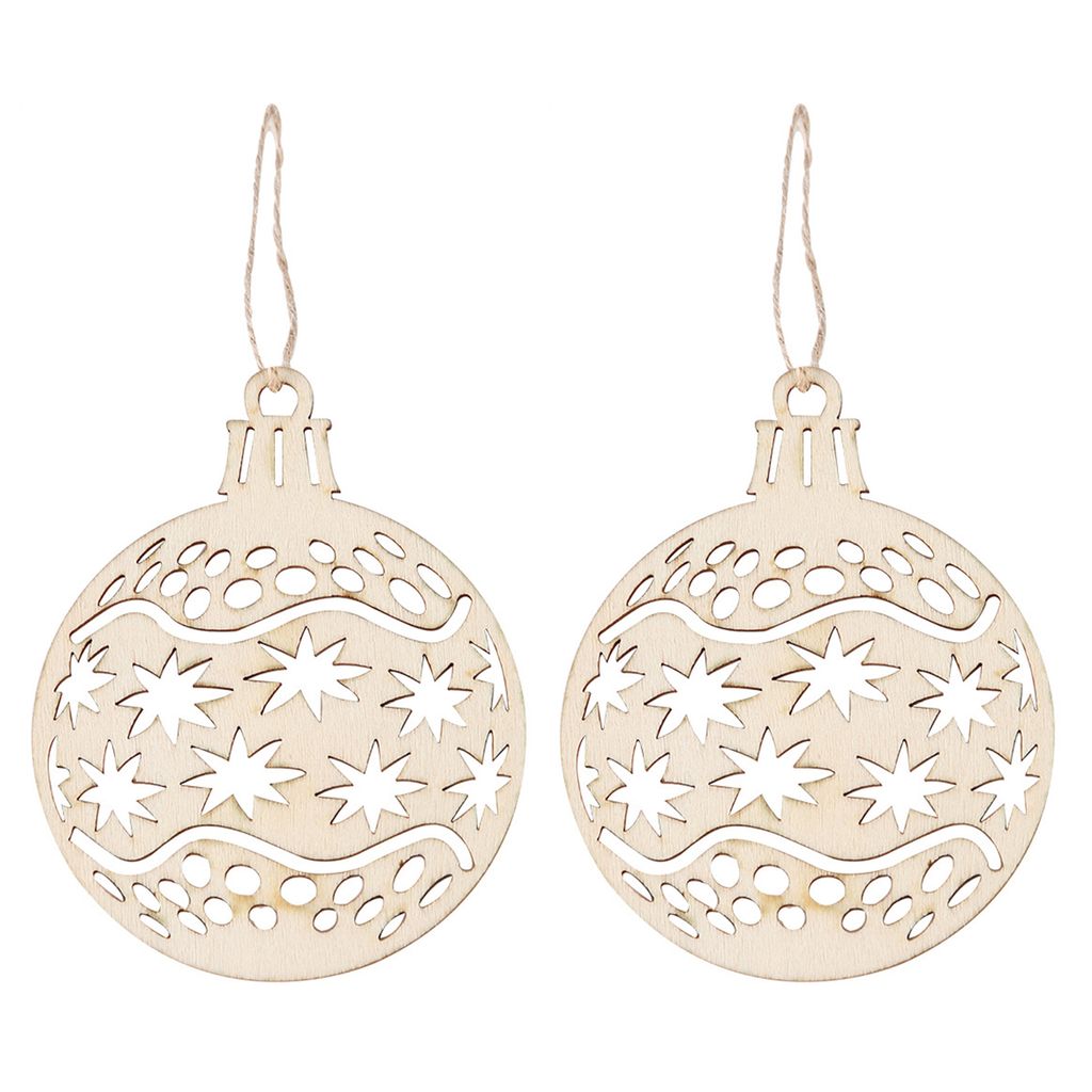 Chritsmas Anhänger exquisite dekorative entzückende Weihnachtsbaumschnitzer -Holzdekoration für Party-G