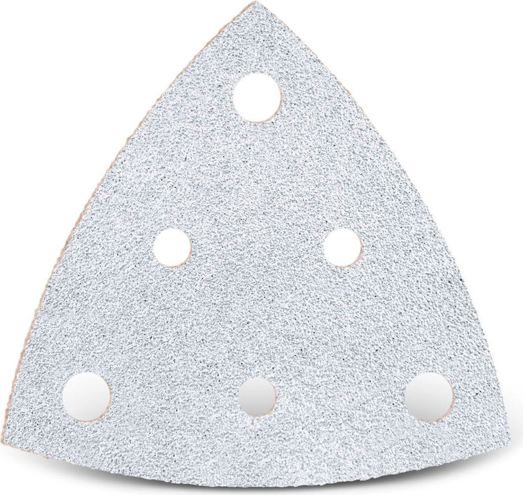 MENZER White Klett-Schleifblätter, 82 mm, 6-Loch, f. Deltaschleifer, Normalkorund (50 Stk.) K400