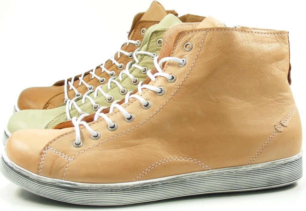Andrea Conti Damen Schnürboots mit Reißverschluss 0341500 Sneaker High, Größe:39 EU, Farbe:Braun