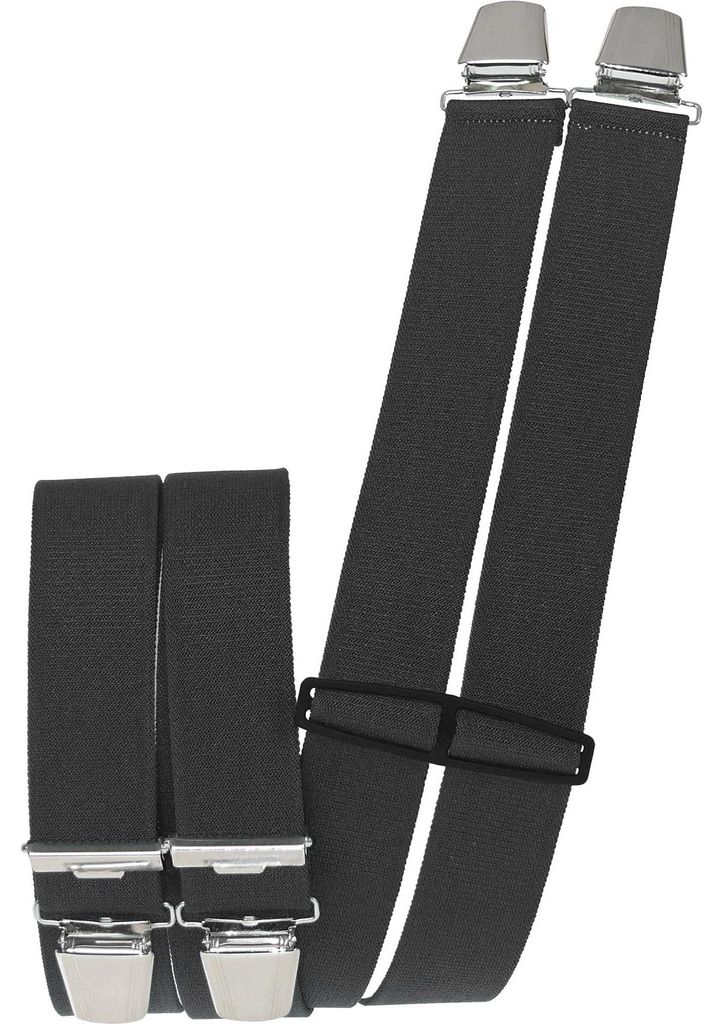 Hosenträger mit 4 extra starken  Clips uni Farben Produktbild 