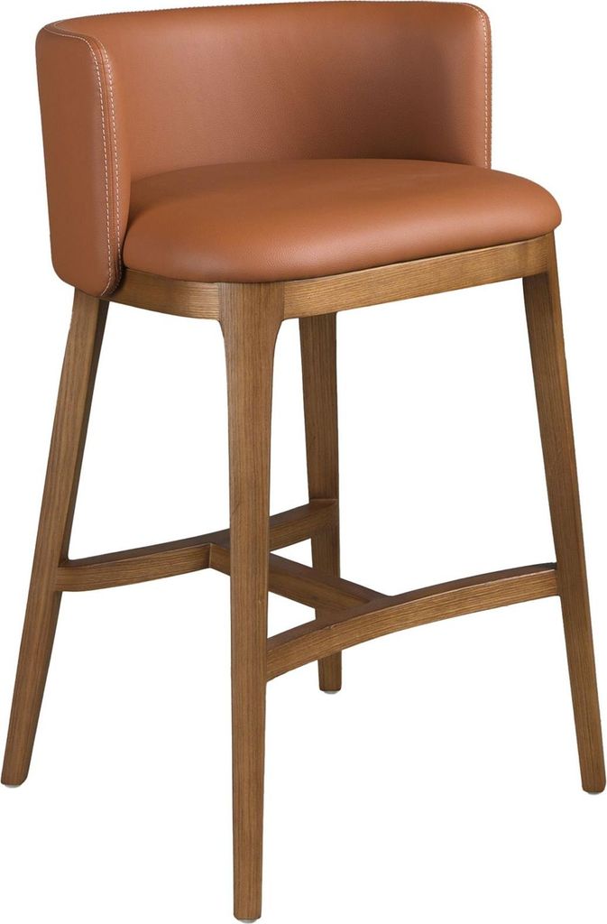 Angel Cerdá Hocker aus braunem Kunstleder 4158 Produktbild 