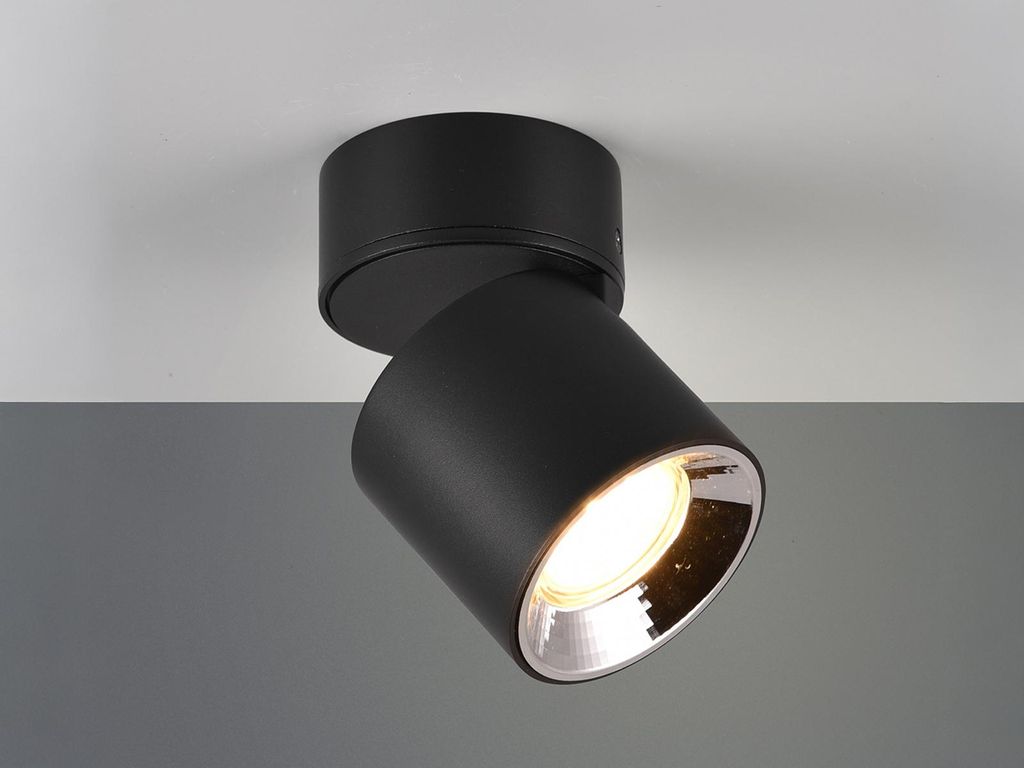 LED Deckenstrahler GUAYANA Schwarz matt 1 flammig