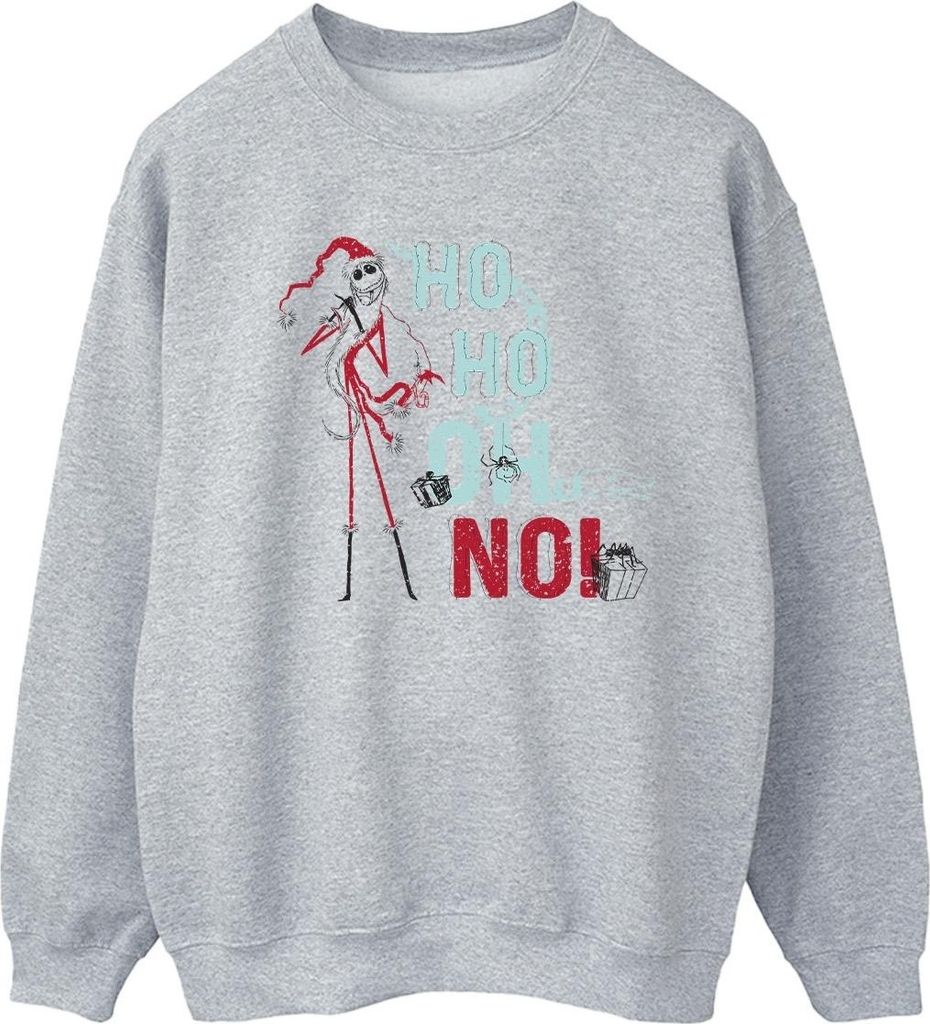 Disney - "The Nightmare Before Christmas Ho Ho No" Sweatshirt für Damen BI32023 (S) (Grau)