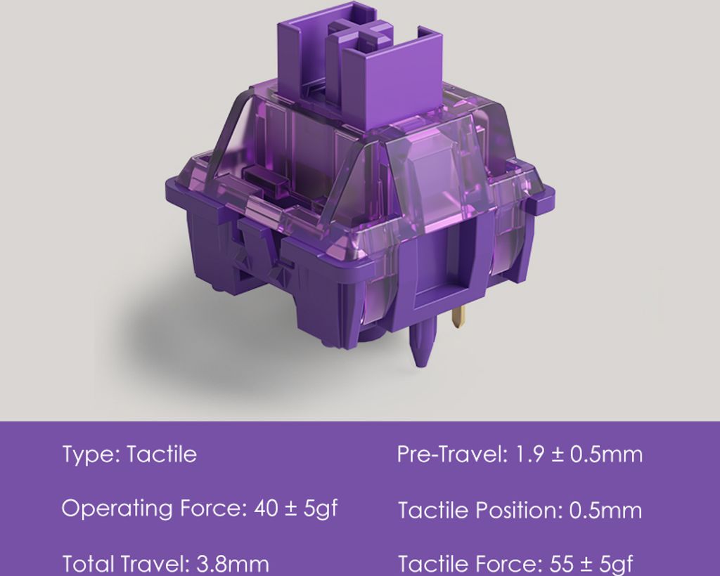 AKKO V3 Pro Lavender Purple Switch, mechanisch, 5-Pin, Produktbild 6