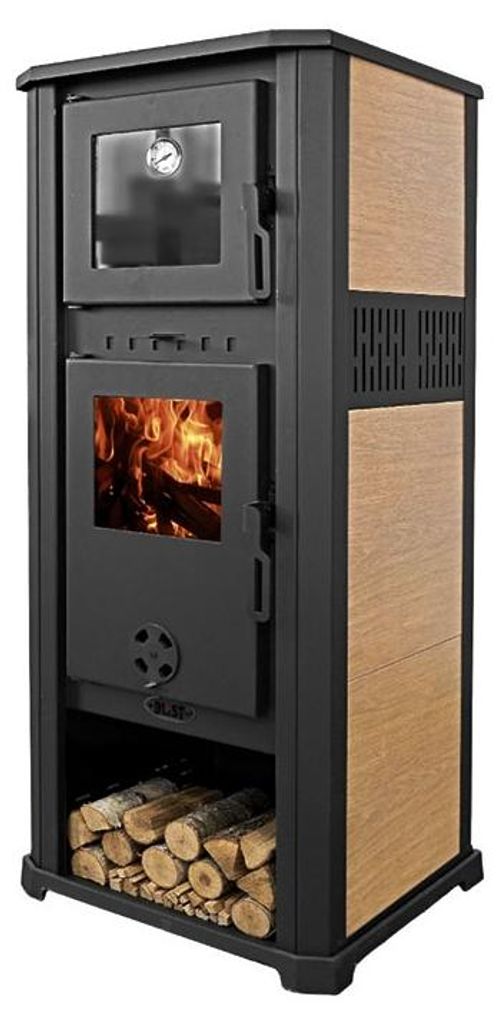 Kaminofen Blist Roma S ceramic mit Backofen, 8,3 kW – beige Produktbild 