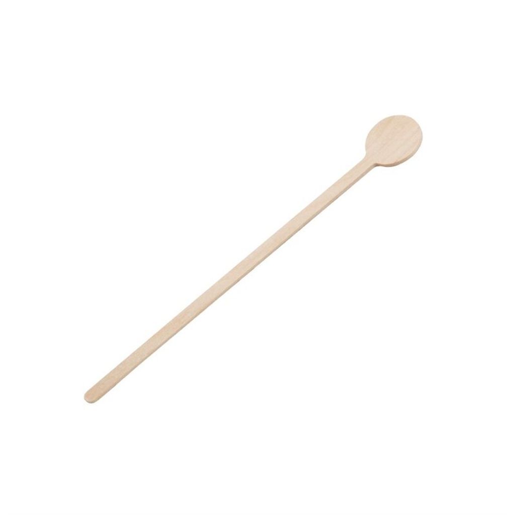 Fiesta Compostable biologisch abbaubare Cocktailrührer aus Holz 15cm (100 Stück)