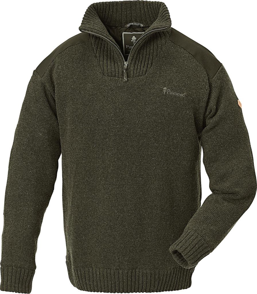 Pinewood Hurricane Sweater Herren (D.Green Melange) Größe M