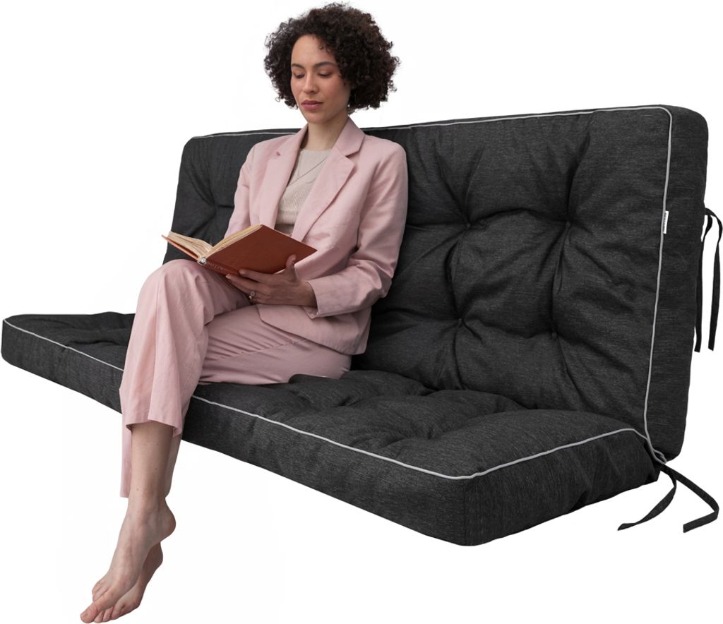 Gartenkissen „Pola“ – 180×105 cm – wasserabweisend, UV-beständig, für Schaukel & Bank | Pillowprim