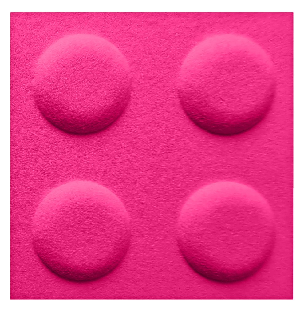 FOLTE 3D Wandpaneele 30x30 cm Filz - Blöcke, Kinderzimmer, rosa Farbe