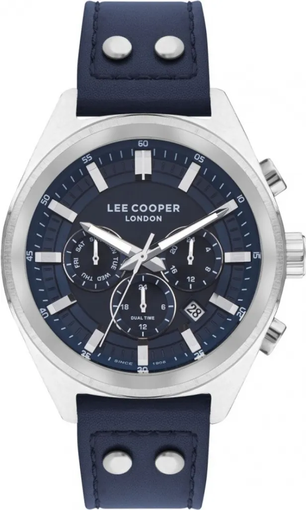 Montre Homme Lee Cooper LC07842.399 Bleu Marine avec Bracelet en Cuir