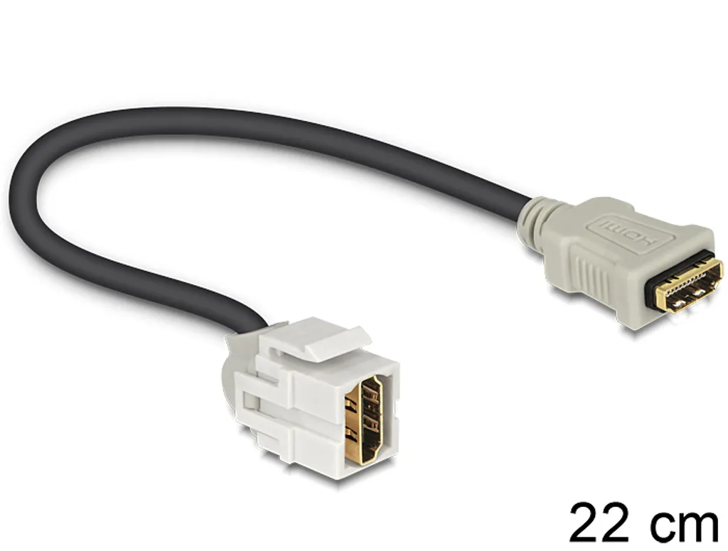Prise HDMI Keystone pour encastrement mural et goulotte de bureau pro