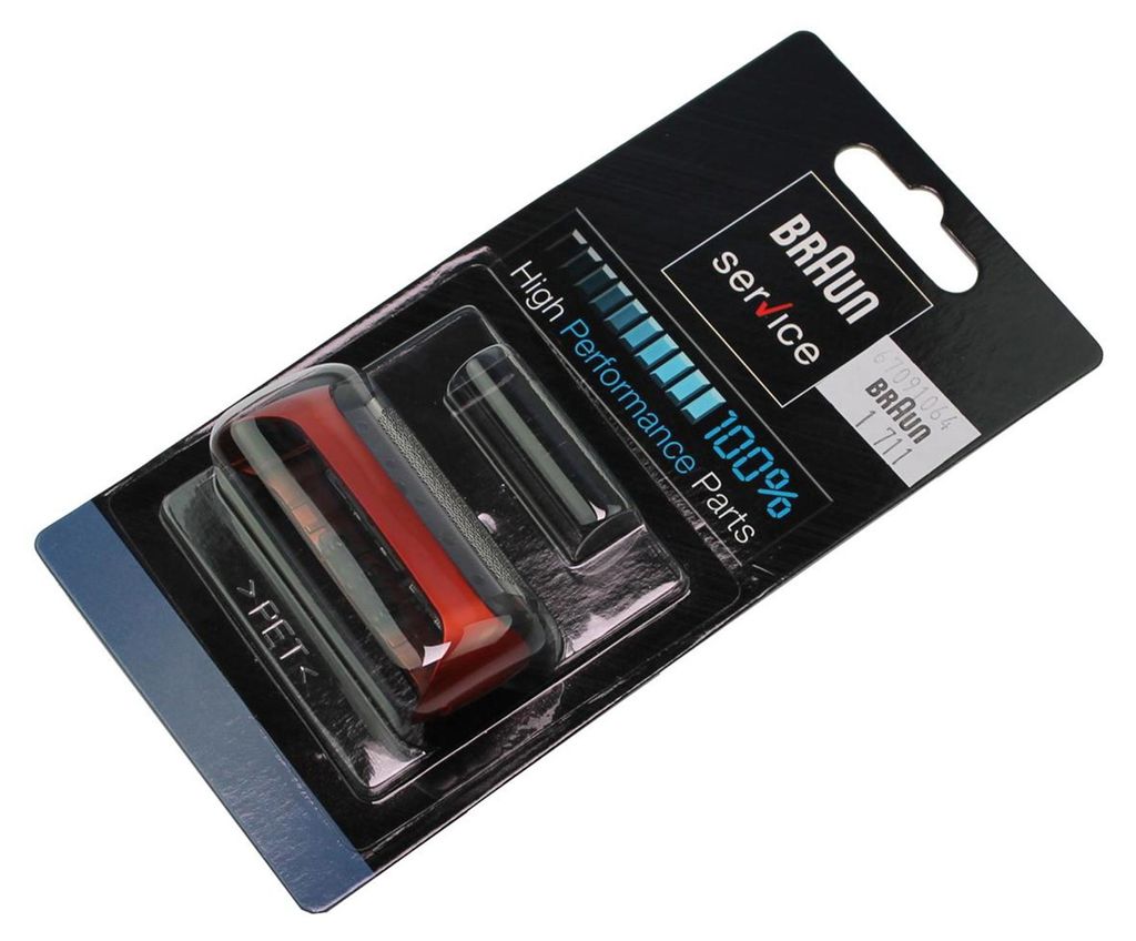 Braun 67091064 Grille de rasage rouge métallisé pour rasoir Image du produit 