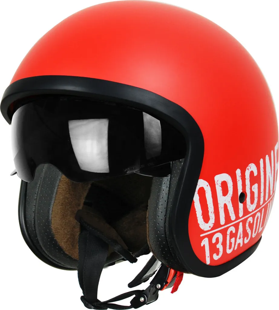 Casque Origine Sprint Gasoline 13 rouge mat avec écran solaire XS