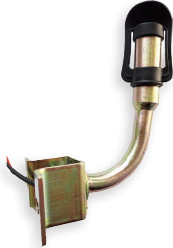 Blitzlichthalterung Messing Stahl Gummi - 8cm Kabel Produktbild 