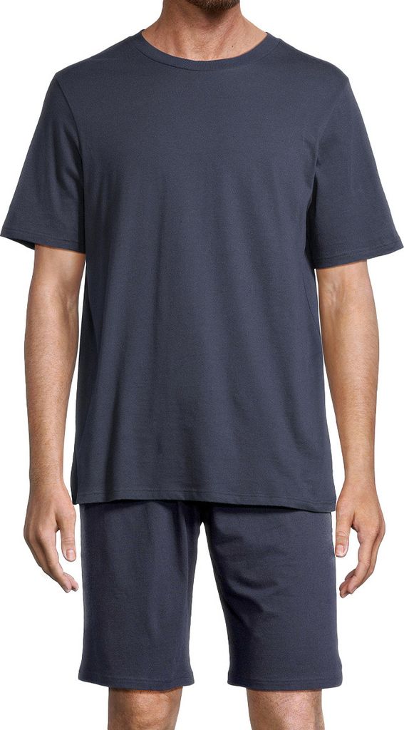 Schiesser Night & Home Schlafanzug Hose mit seitlichen Taschen, Bund mit Bindeband, Bequemer Schnitt