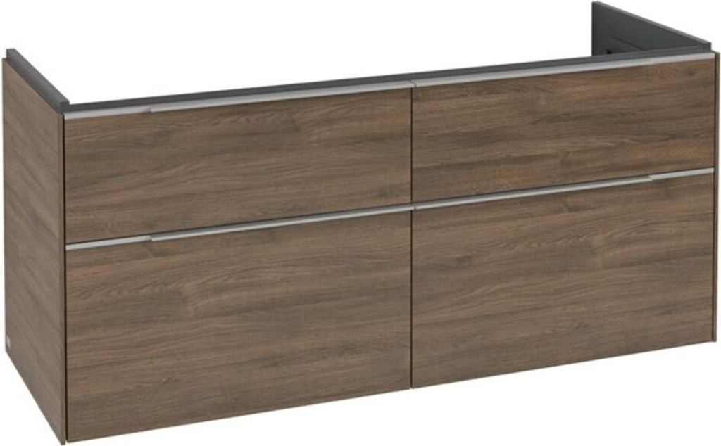 Villeroy & Boch Subway 3.0 Waschbeckenunterschrank, 4 Auszüge, Waschbecken mittig, 1272x576x478mm, C60200VH