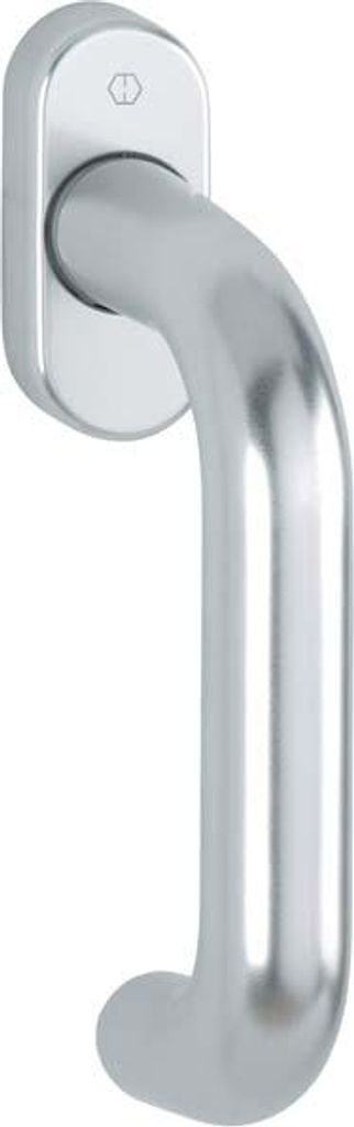 HOPPE Fenstergriff E038/U30,Stand.,ov.,7/37,F69,m. Schrauben M5x50