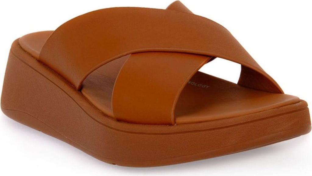 FitFlop F-Mode Flatform FW5-592, Badelatschen, Damen, Braun, Größe: 36