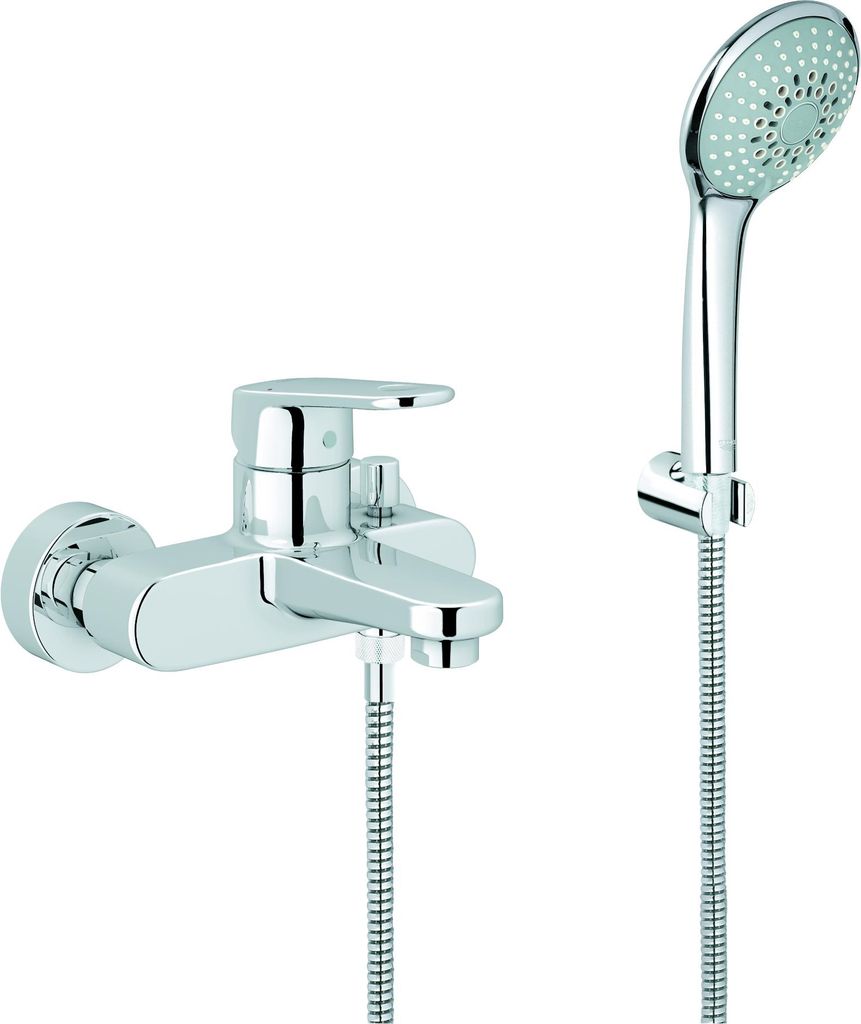 Grohe Europlus Wannenbatterie mit Brausegarnitur chrom - 33547002