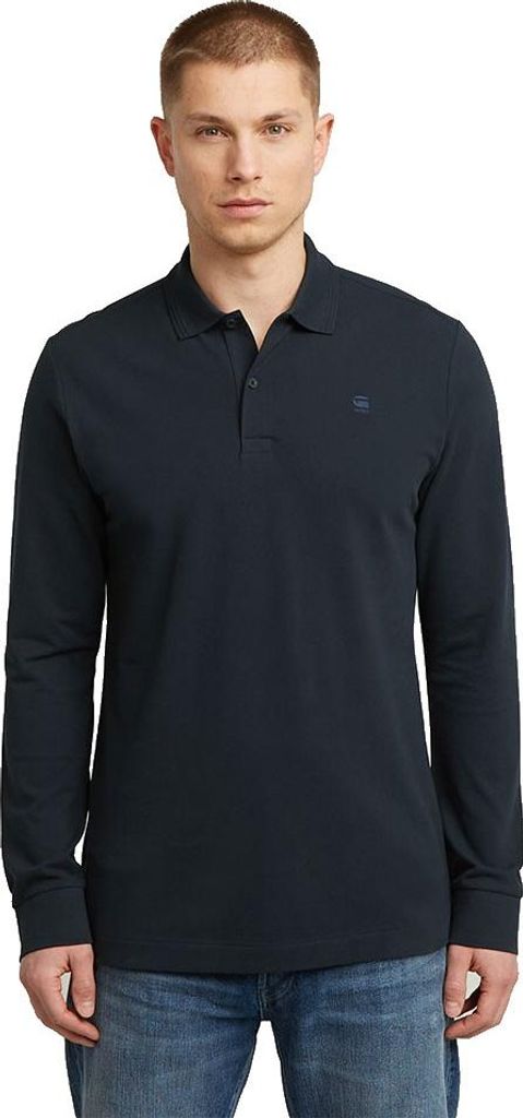 G-star Dunda Slim Fit Langarm-polo Blau XS Mann Blau XS