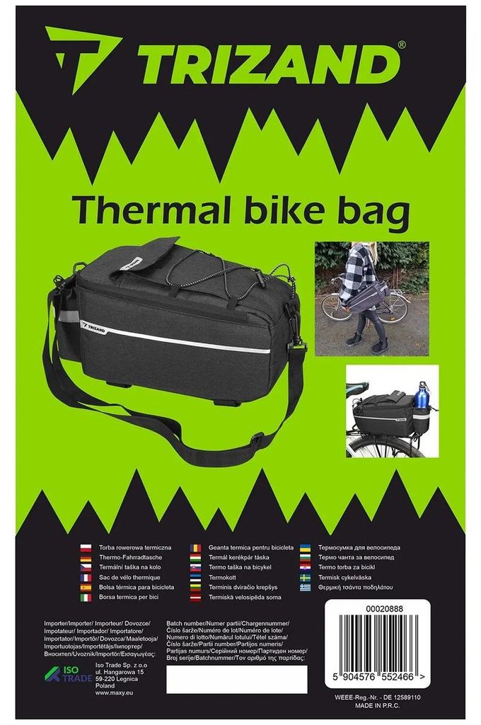 Trizand 20888 Thermo-Fahrradtasche Produktbild 