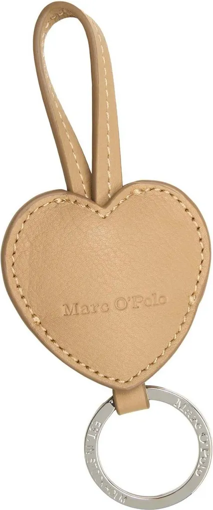 Portachiavi Marc O'Polo Fiene in Pelle di Vacchetta - Marrone Pure Sand