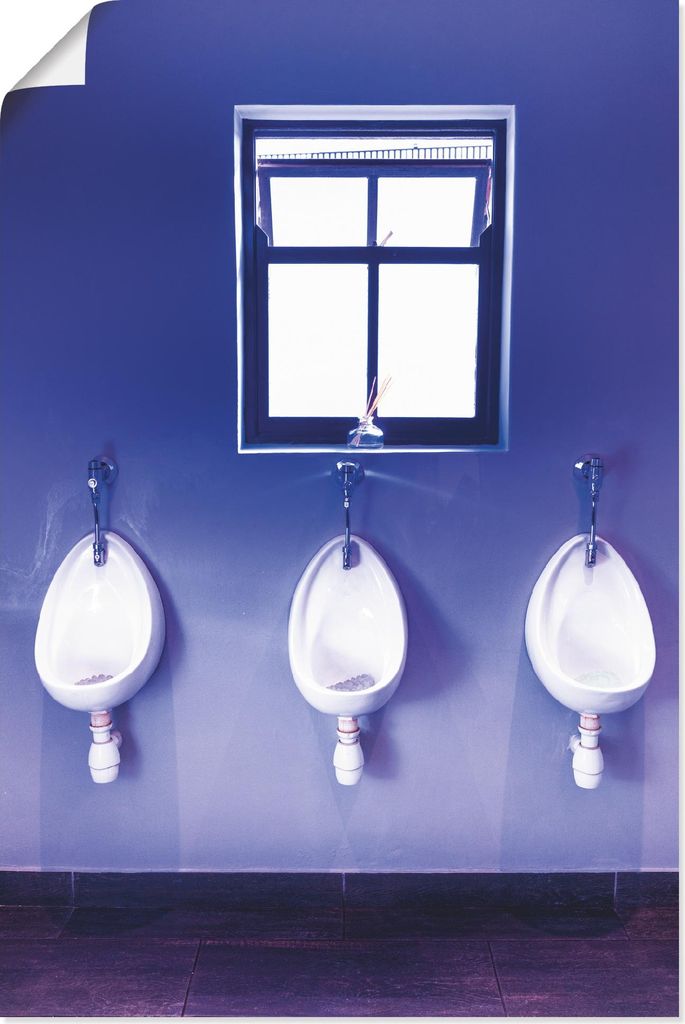 ARTland Poster Toilette Größe: 80x120 cm