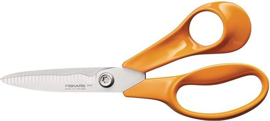 Universalschere 180 mm gezahnte Klinge Stahl, rostfrei Kunststoffgriff