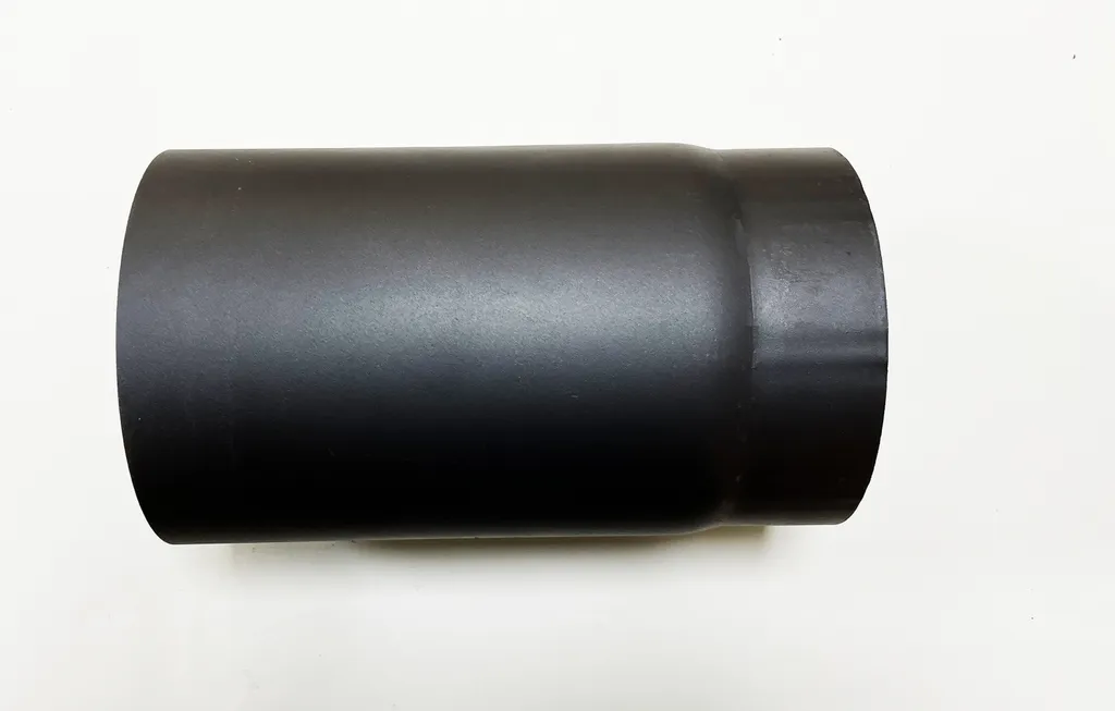 Tube de poêle 150mm anti-corrosion noir épais 2mm pour conduit sûr