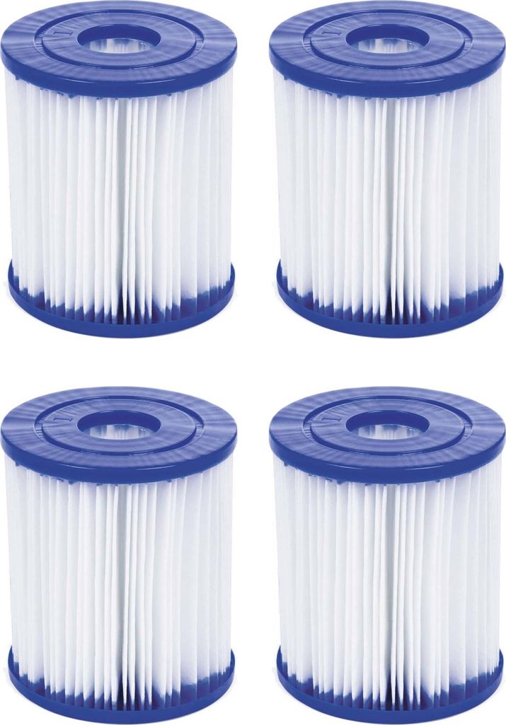 Bestway Filterkartusche 90 x 80 mm Innendurchm. 27 mm, 4 Stück
