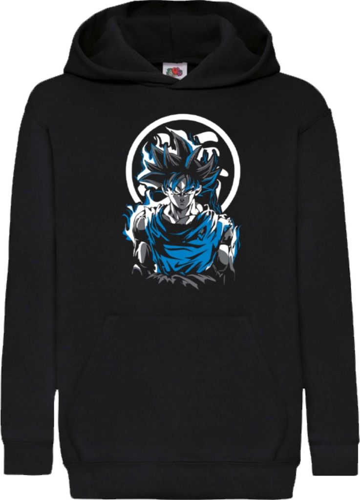Kinder Kapuzenpullover Dragon Anime Manga Ball Z Goku 09, 9-11 Jahr - 140 / Schwarz