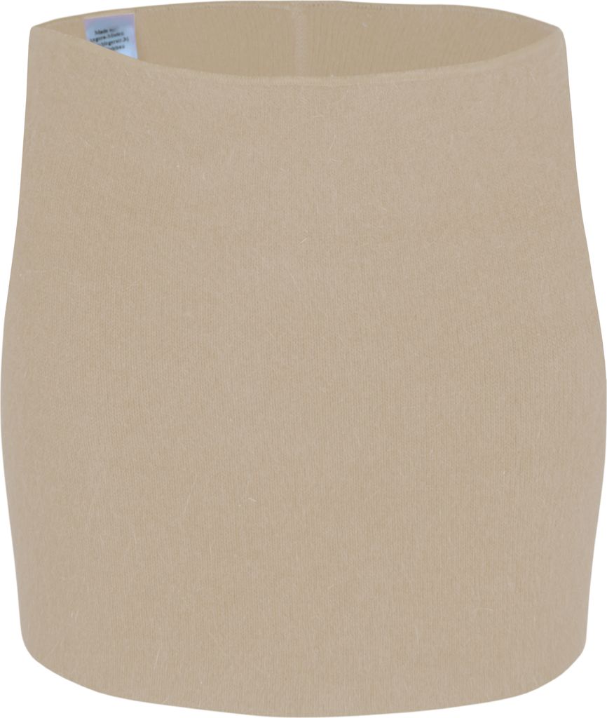 wobera Angora Nierenwärmer oder Leibwärmer für Damen und Herren, höhere, kräftige Ausführung (Gr. S, Farbe: beige)