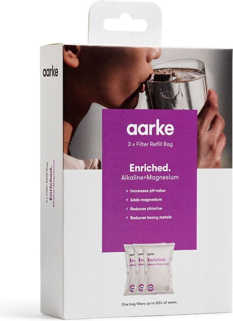 AARKE Wasserfilter Nachfüllbeutel Enriched 3er-Pack für bis Produktbild 2