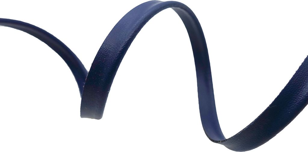 5m Paspelband Kunstleder Nähkante Paspelschnur zum Nähen Größenwahl Farbwahl, Größe:8mm, Farbe:marineblau