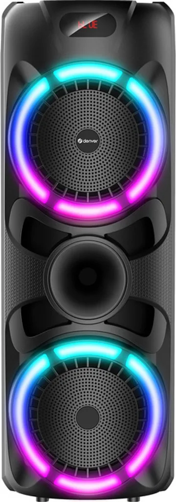 Enceinte nomade Bluetooth Denver avec effets lumineux LED et son stéréo - 2