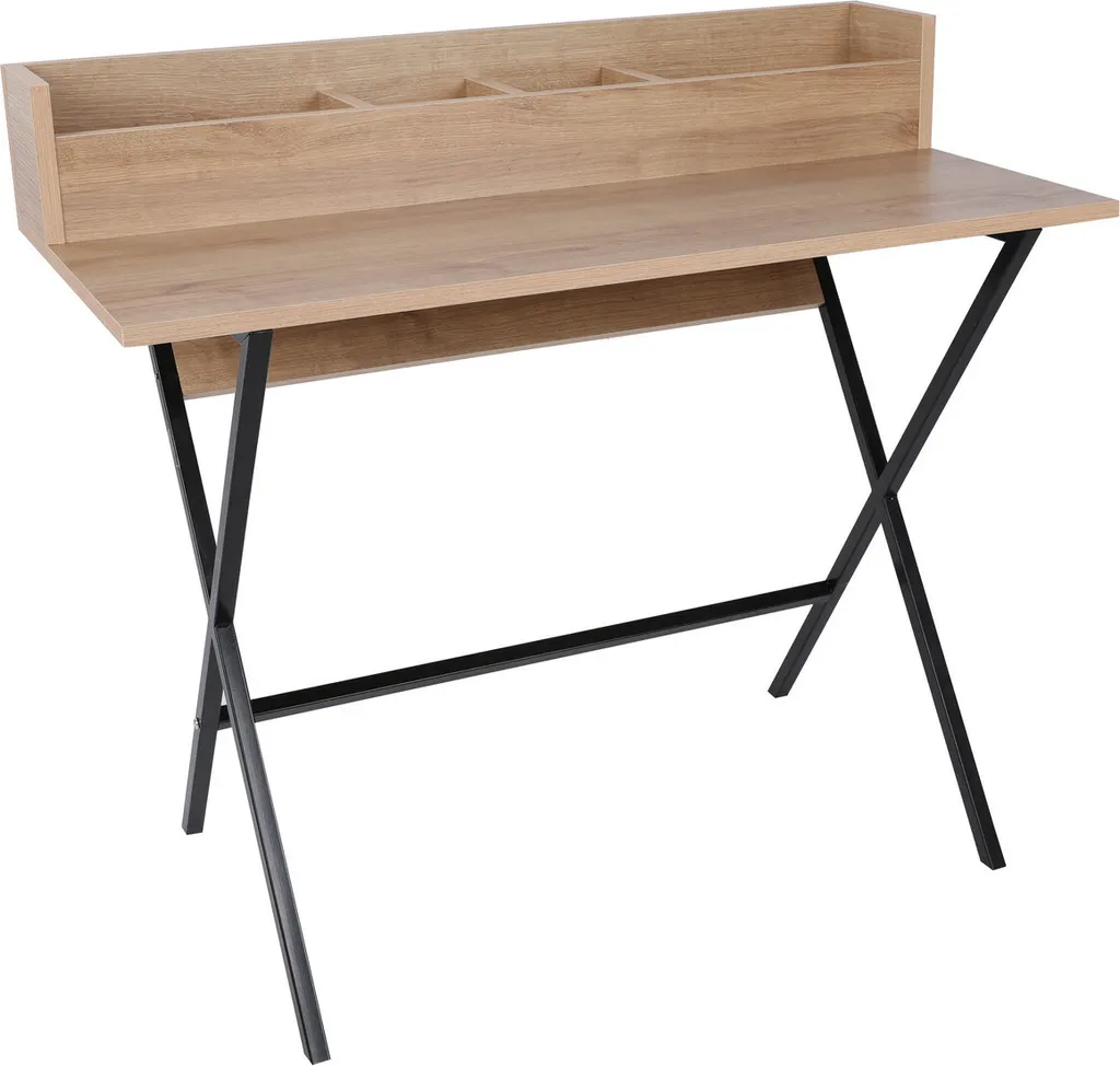 Coiffeuse Moderne en Bois de Noyer Cusco pour Maquillage et Rangement